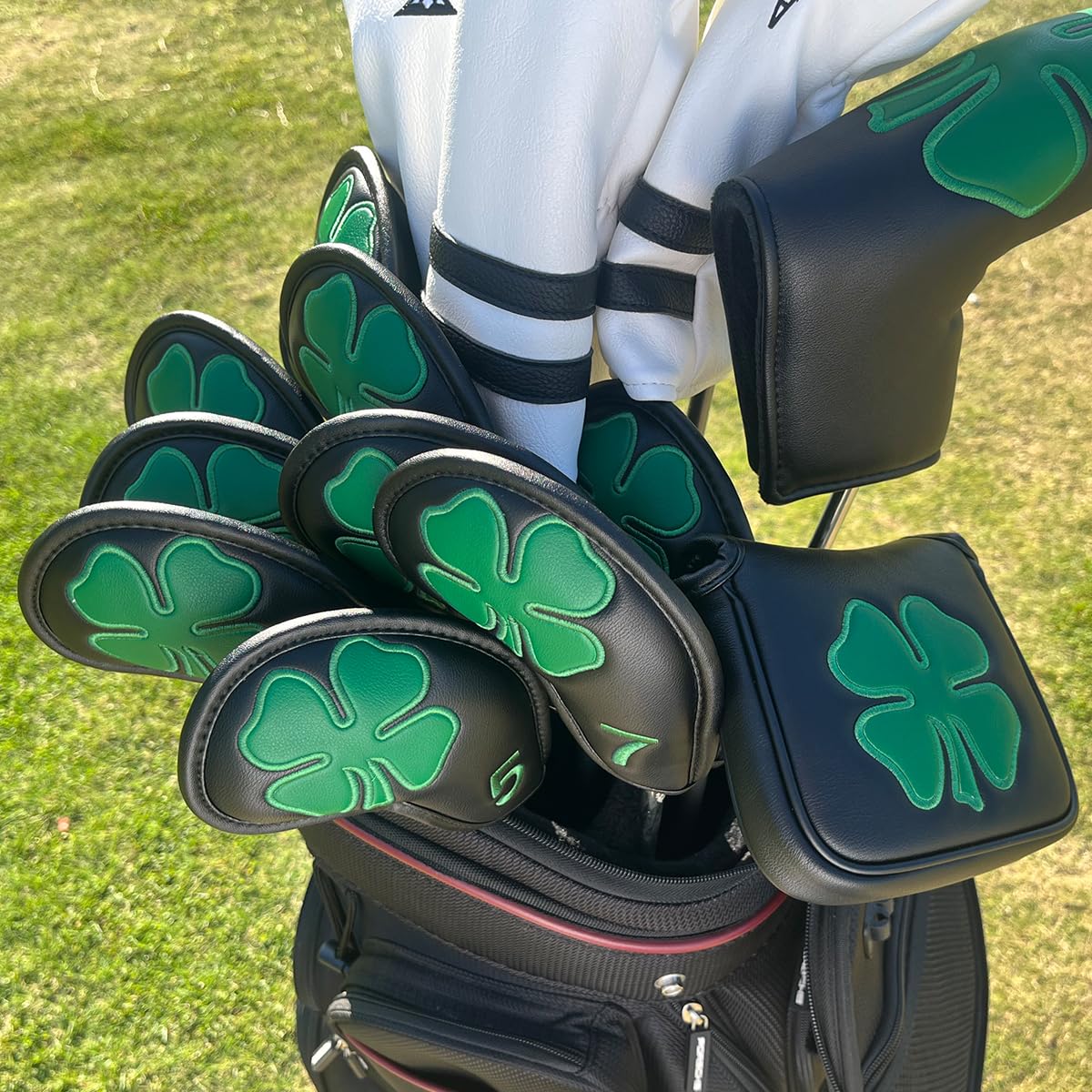 Golf Iron Head Covers Black Lu - Golf Club Iron Set 리뷰 및 가격