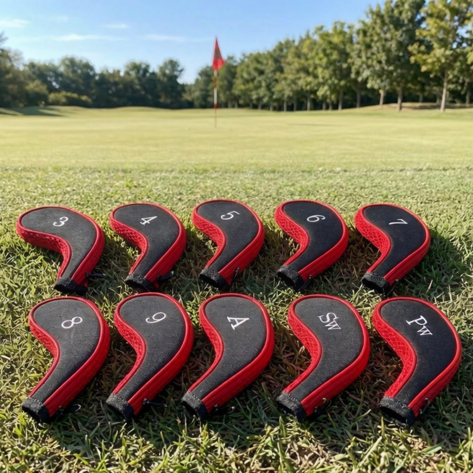 10 Pieces Iron Head Cover Shie - Golf Club Iron Set 리뷰 및 가격